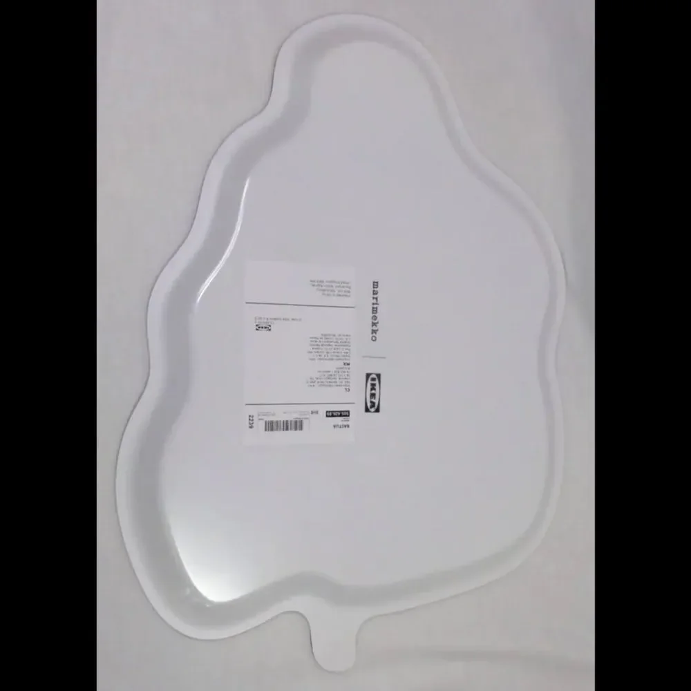 IKEA X Marimekko BASTUA Green Leaf Shaped Serving Tray‎